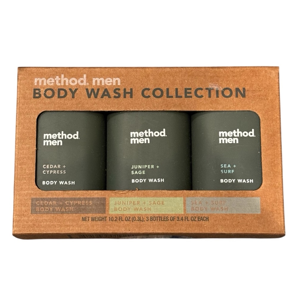 Method Men - Body Wash Collection 3 x 3.4 fl oz | New